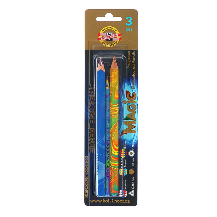 

Koh-I-Noor Набор Magic, 3 предмета, карандаш, восковой мелок, карандаш в лаке