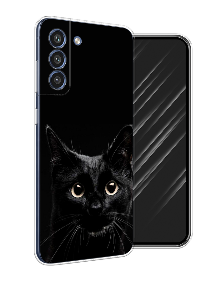 

Чехол Awog на Samsung Galaxy S21 FE 5G / Самсунг S21 FE 5G "Добрый кот", Черный, 2103050-1