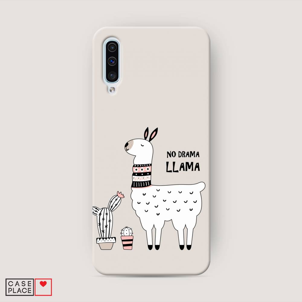 фото Пластиковый чехол "no drama llama" на samsung galaxy a50 awog