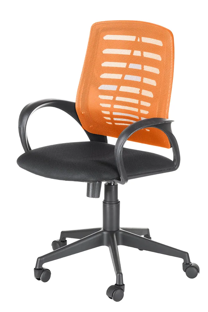 Кресло компьютерное, офисный стул Ирис оранжевый