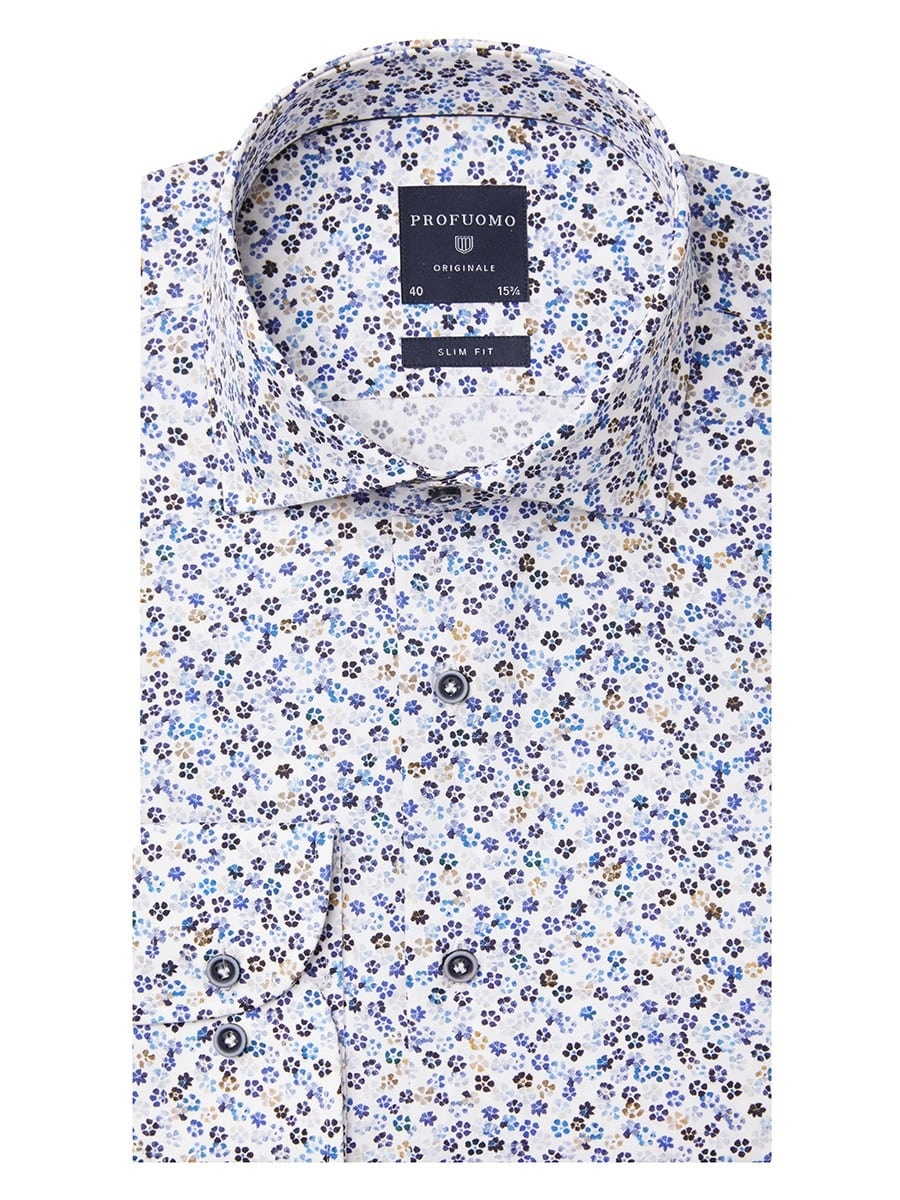 Рубашка мужская PROFUOMO PPQH3A0050 голубая L; 46 EU; 42 DE