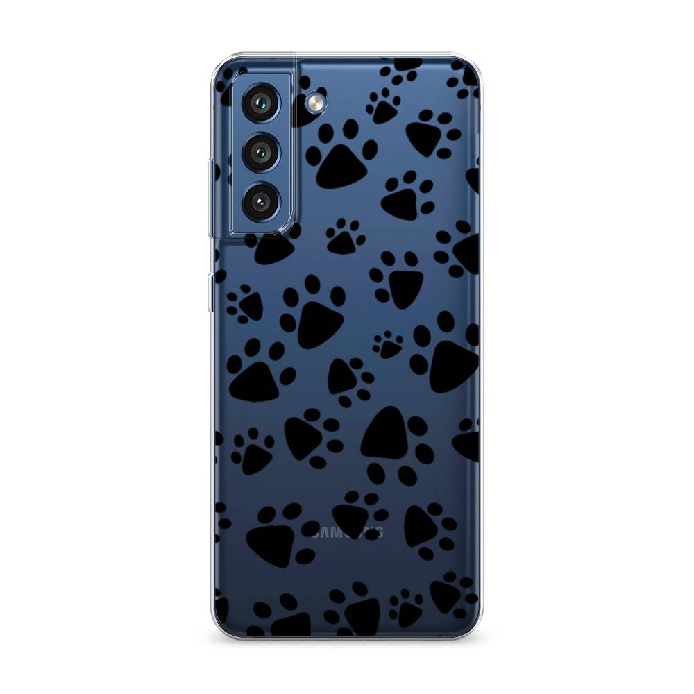 

Чехол Awog на Samsung Galaxy S21 FE 5G / Самсунг S21 FE 5G "Лапки черные", Черный, 2103050-2