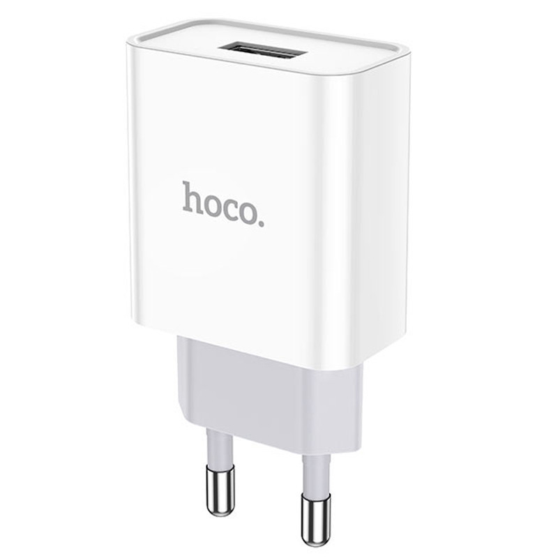 

Сетевое зарядное устройство 1USB 2.1A Hoco C81A White, C81A