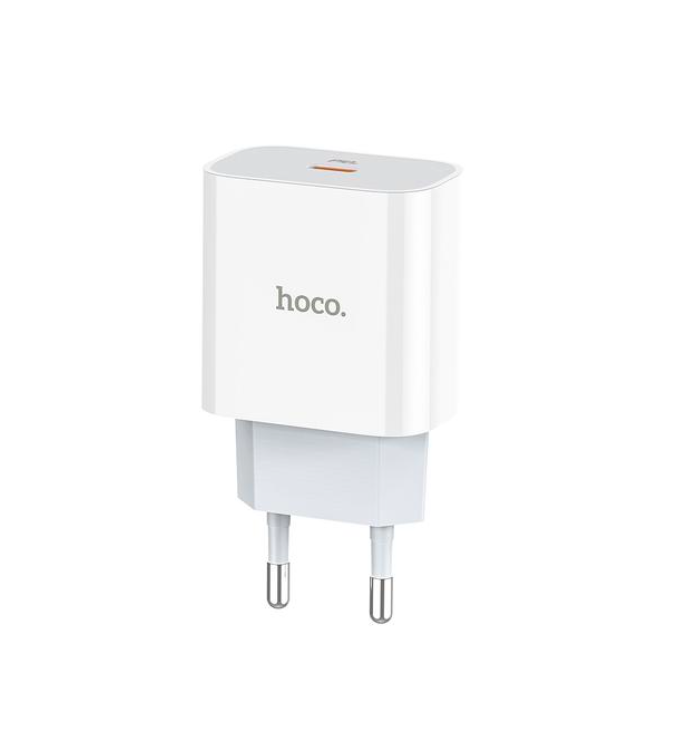 СЗУ 1USB-C 3.0A PD 20W+QC3.0 быстрая зарядка Hoco C76A Plus White (повреждена упаковка)