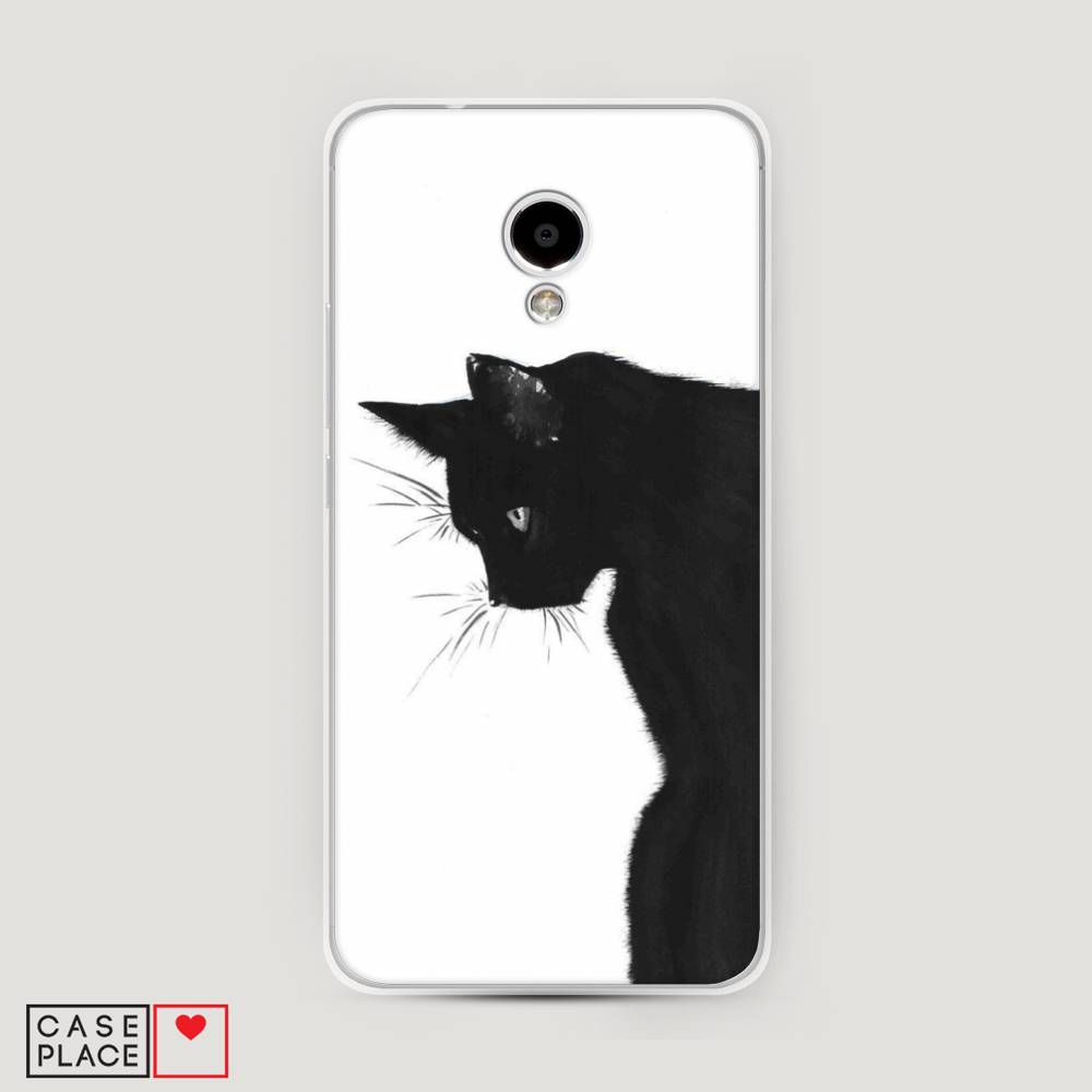 

Чехол Awog на Meizu M5S "Black cat", Черный;белый, 72250-1