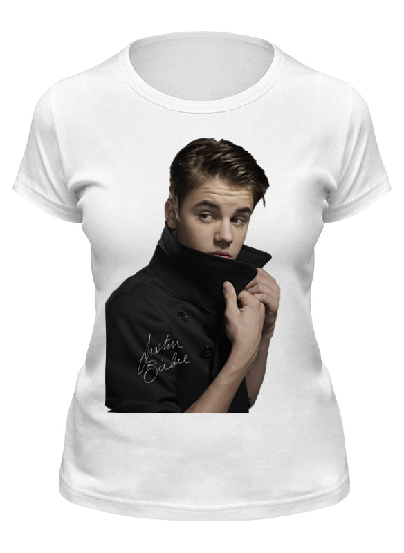 

Футболка женская Printio Justin bieber белая 2XL, Белый, Justin bieber