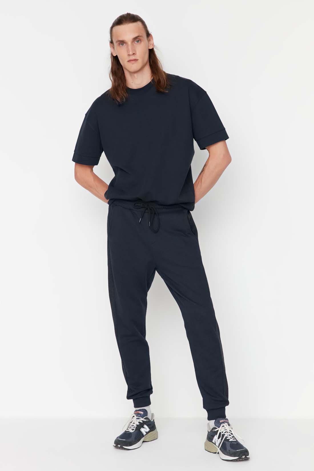 

Спортивные брюки мужские Trendyol TMNAW23EA00143 синие S, trendyol TMNAW23EA00143