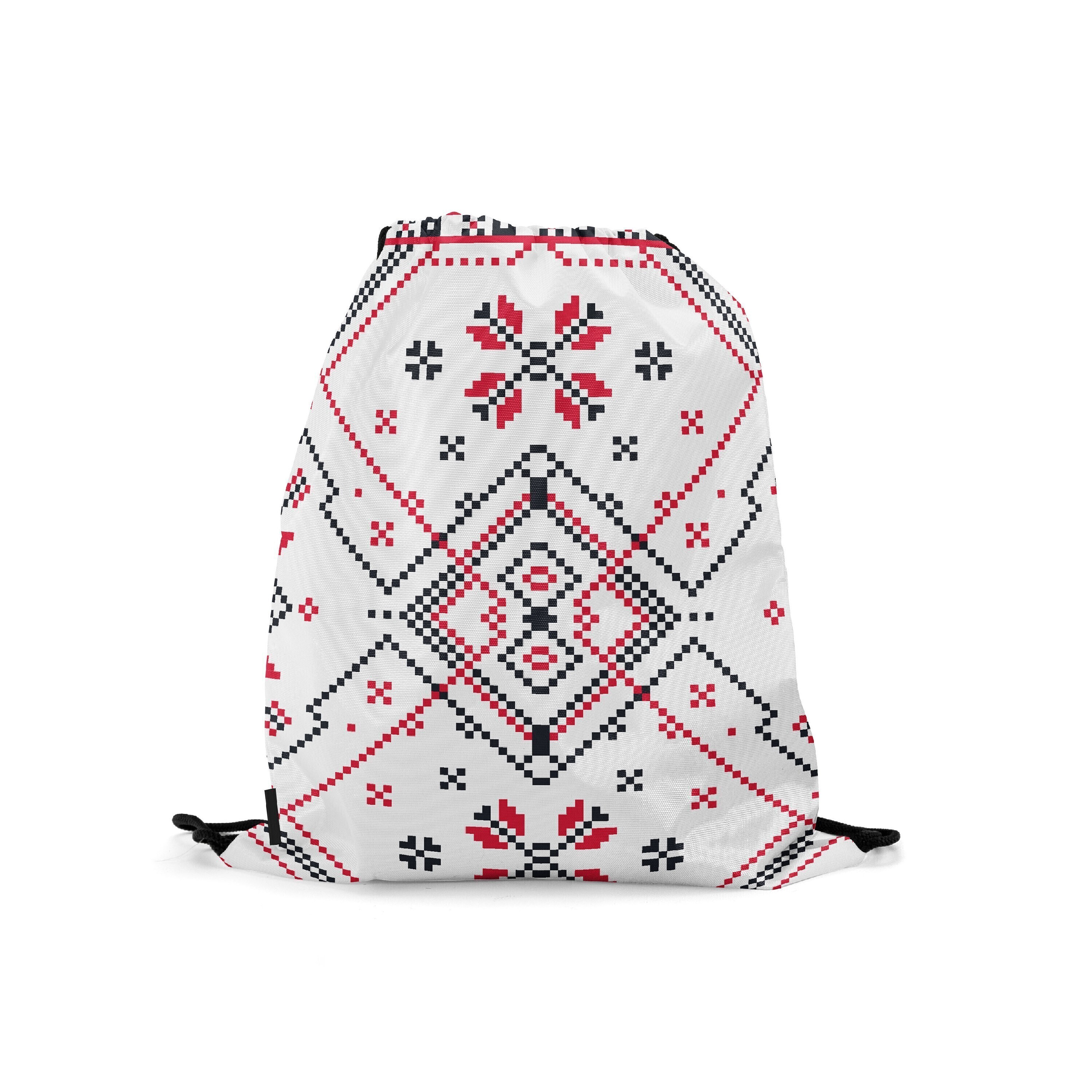 

Мешок-рюкзак для сменной обуви Burnettie EthnicPattern01, Белый