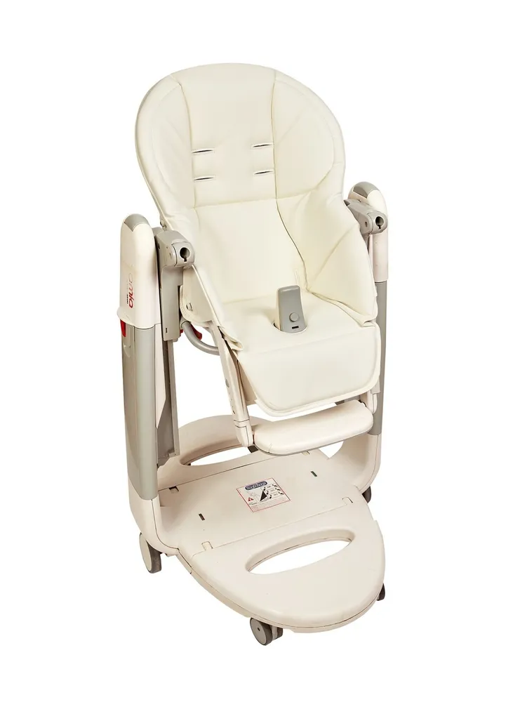 Чехол из эко-кожи на стульчик Peg-Perego Tatamia Белый
