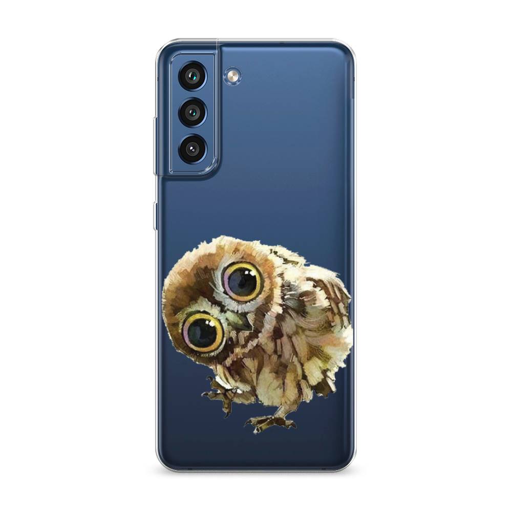 

Чехол Awog на Samsung Galaxy S21 FE 5G / Самсунг S21 FE 5G "Любопытный совенок", Коричневый;белый;прозрачный, 2103050-1