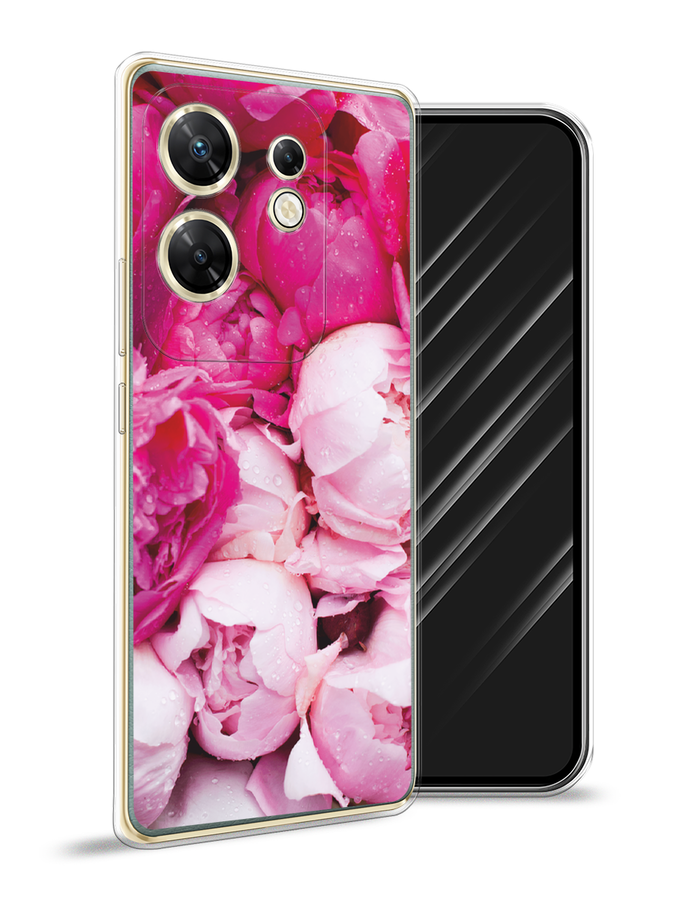 

Чехол Awog на Infinix Zero 30 4G "Пионы розово-белые", Белый;розовый, 3105050-1