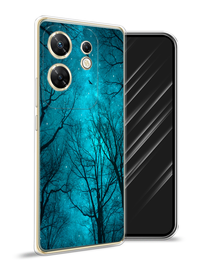 

Чехол Awog на Infinix Zero 30 4G "Сказочный лес", Черный;бирюзовый, 3105050-1
