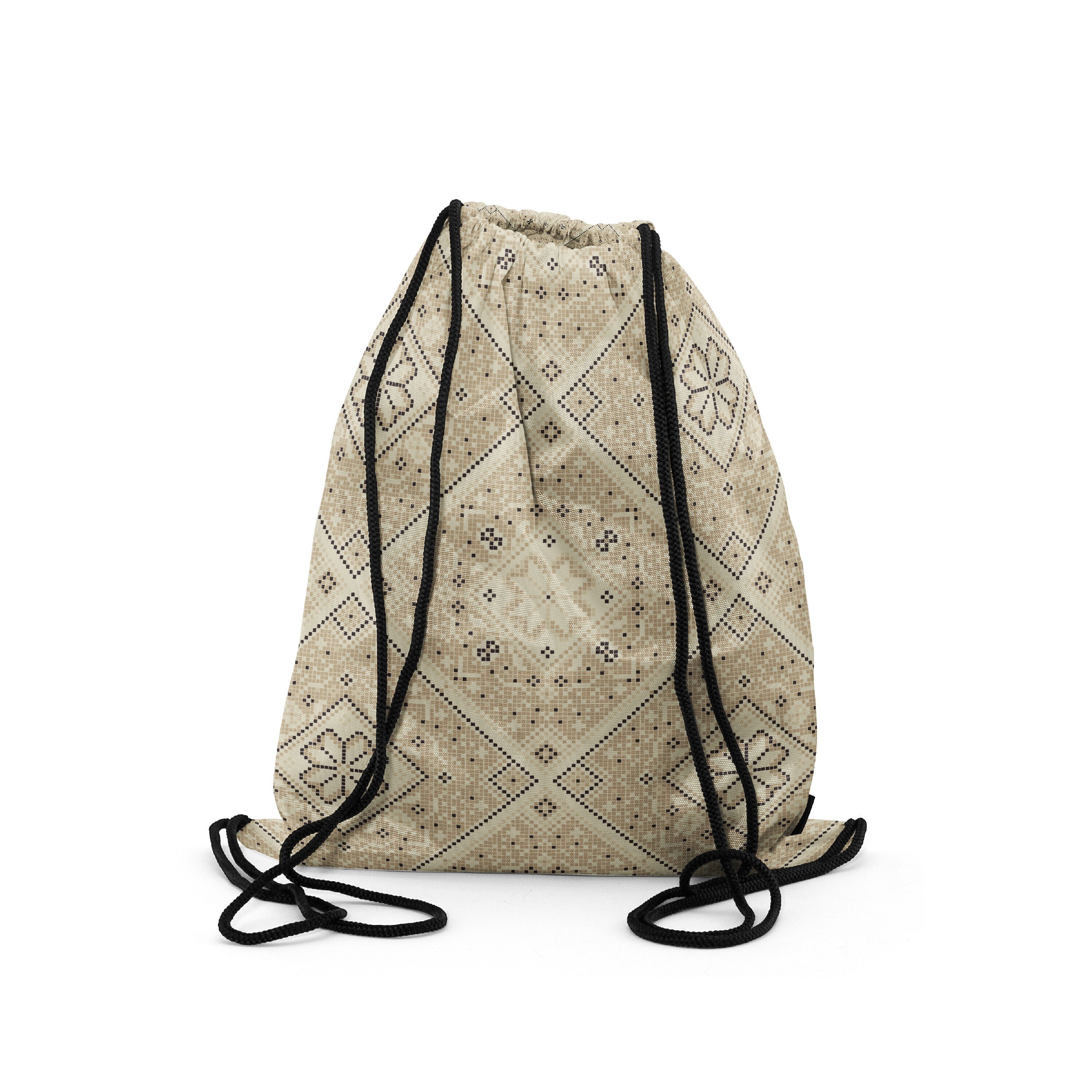 

Мешок-рюкзак для сменной обуви Burnettie EthnicPattern04, Бежевый