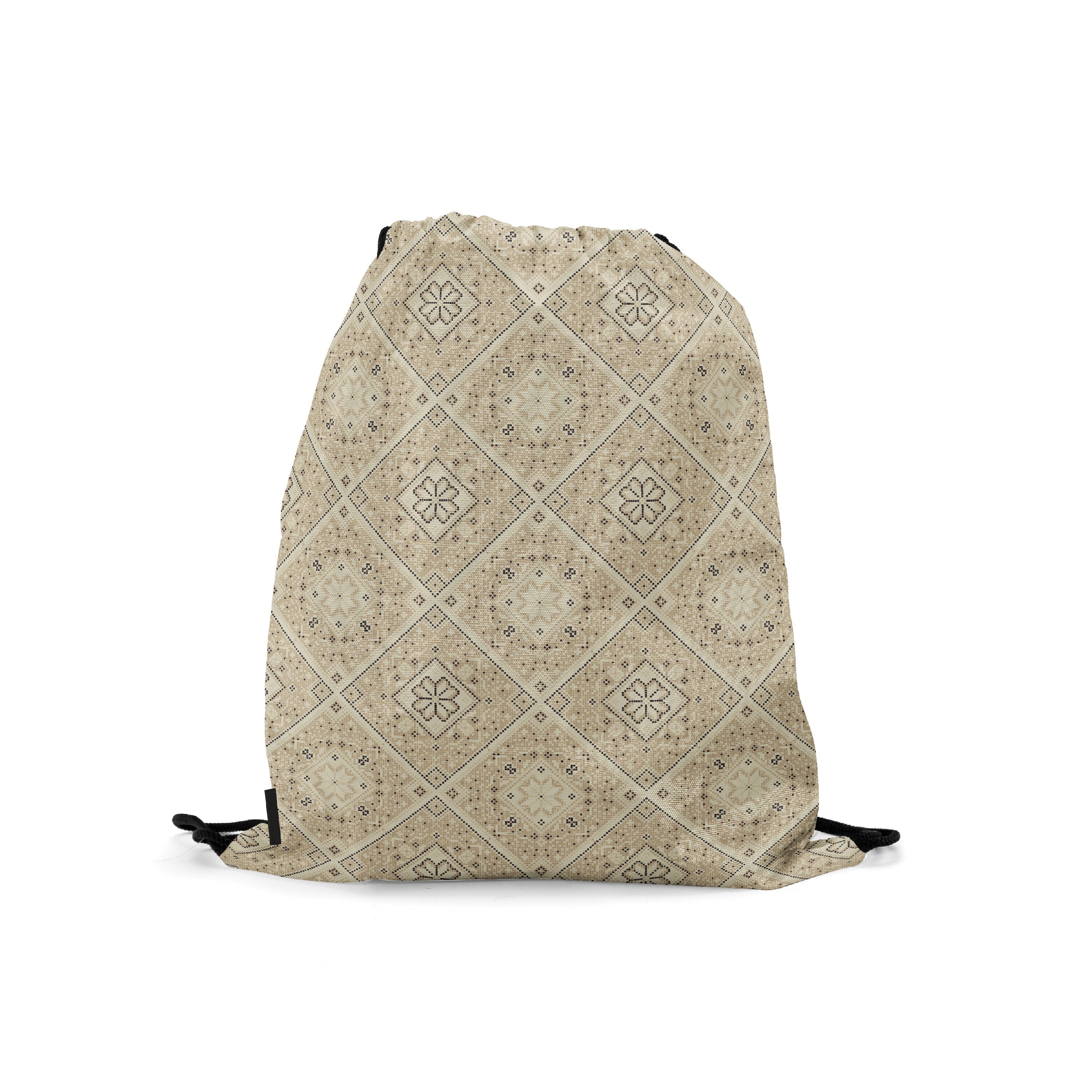 

Мешок-рюкзак для сменной обуви Burnettie EthnicPattern04Big, Бежевый