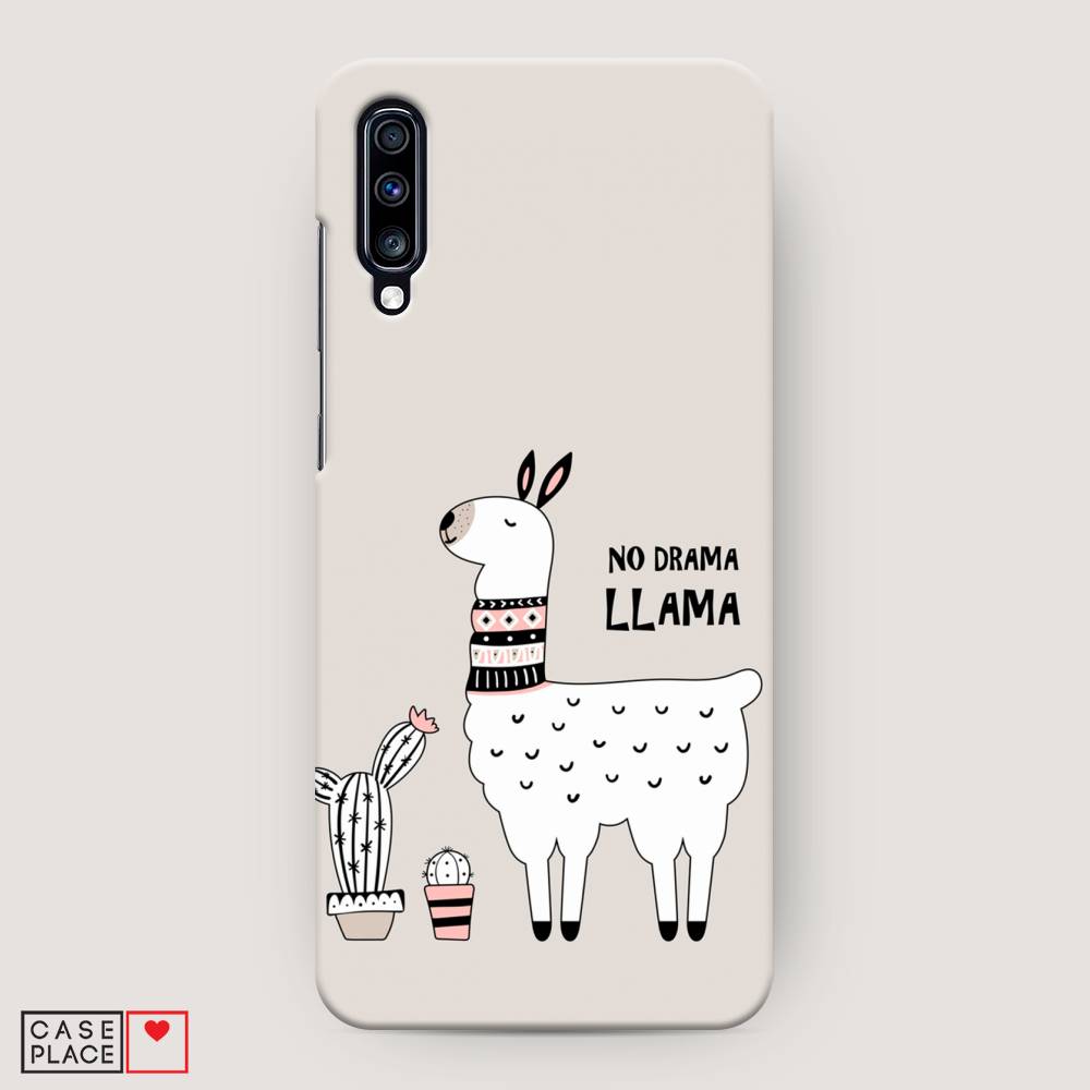 фото Пластиковый чехол "no drama llama" на samsung galaxy a70 awog