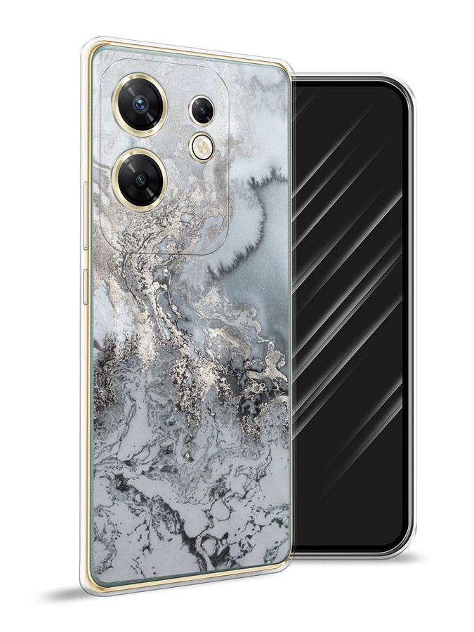 

Чехол Awog на Infinix Zero 30 4G "Морозная лавина серая", Серый;серебристый, 3105050-1