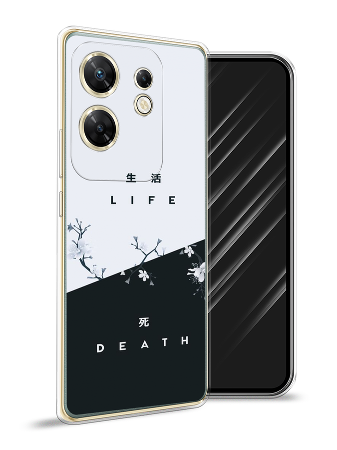 

Чехол Awog на Infinix Zero 30 4G "Life and death", Черный;серый, 3105050-1