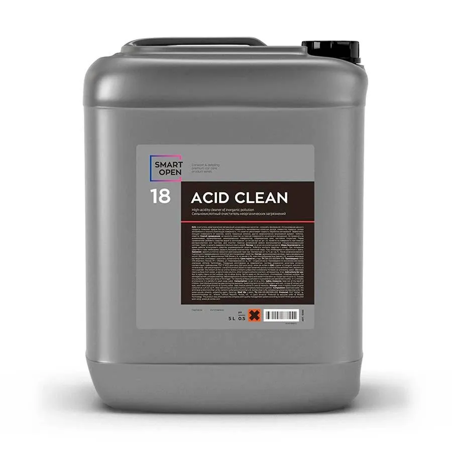 Очиститель дисков на минеральных кислотах Smart Open ACID CLEAN 5л 15185 3585₽