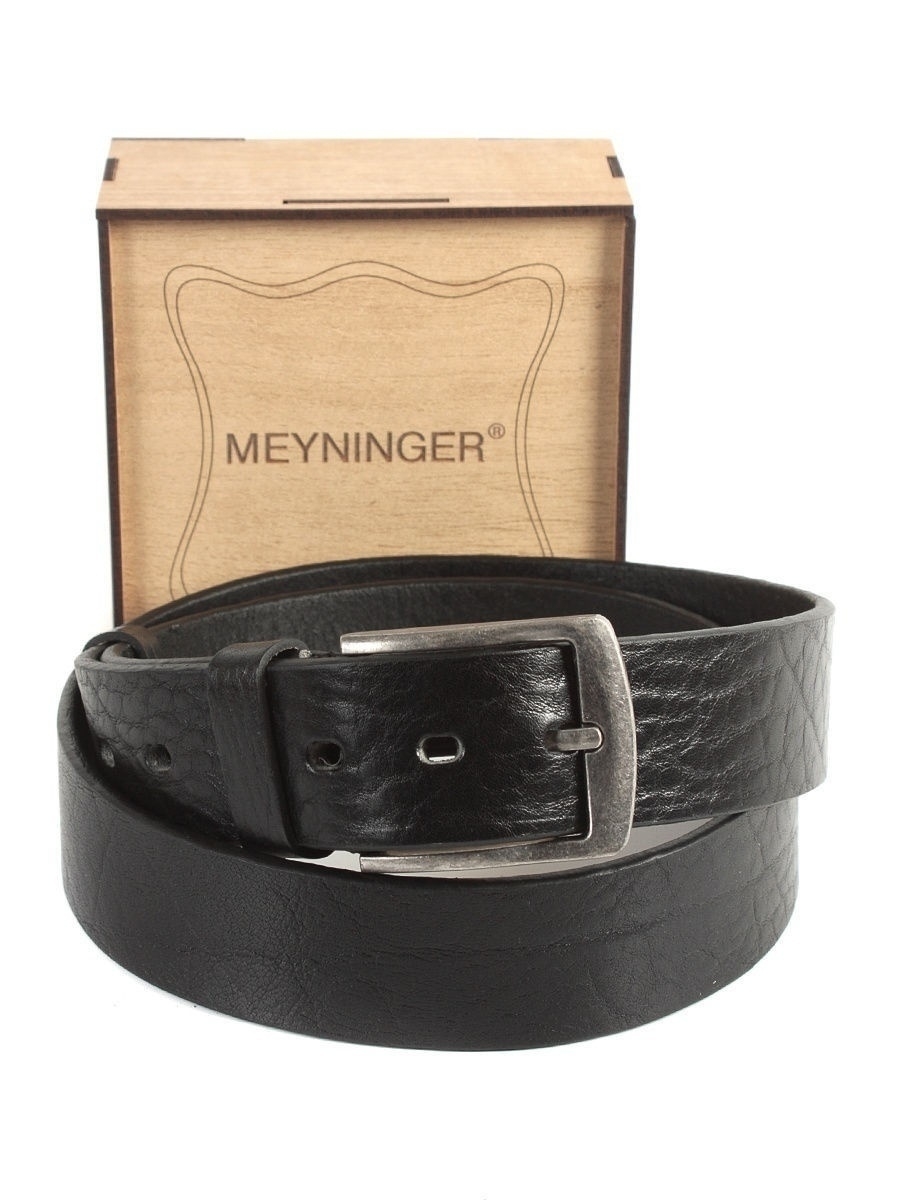 

Ремень мужской MEYNINGER РН-7505 черный M, РН-7505