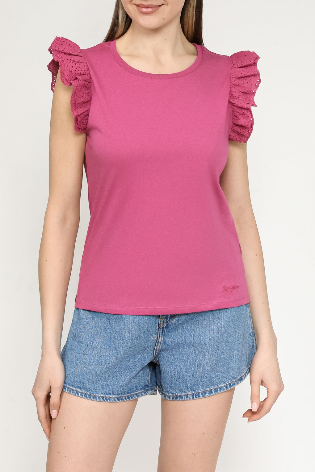 

Футболка женская Pepe Jeans PL505849 розовая XL, Розовый, PL505849