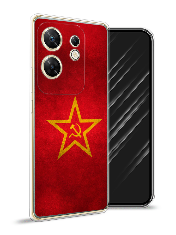 

Чехол Awog на Infinix Zero 30 4G "Красное знамя", Желтый;красный, 3105050-1
