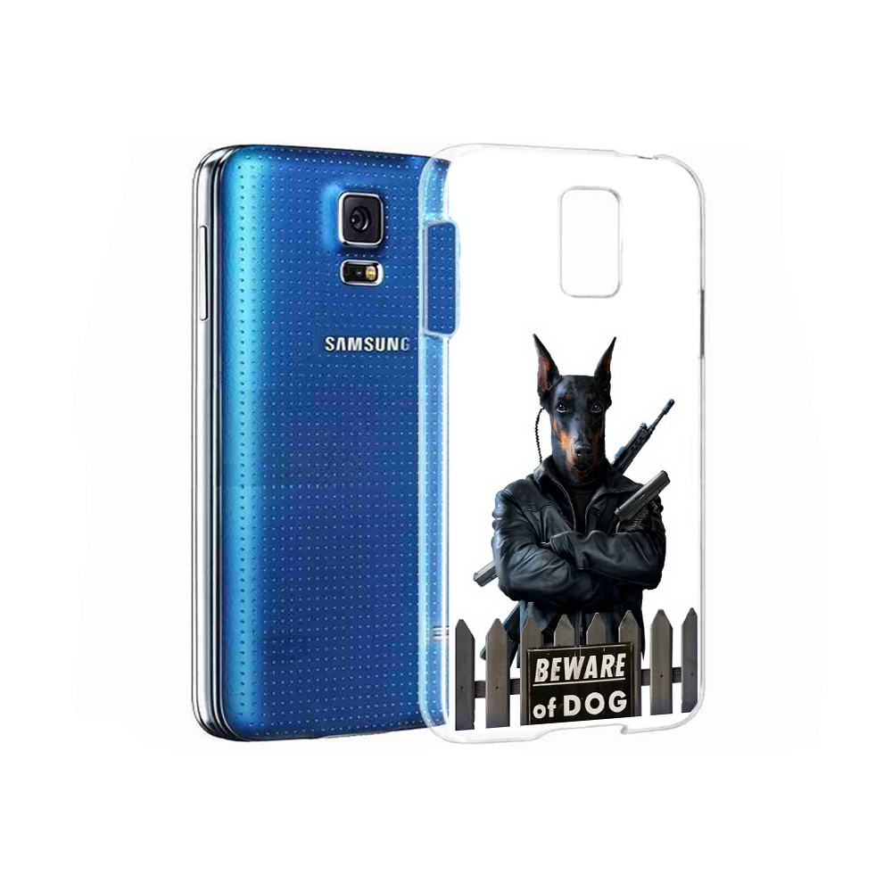 Чехол MyPads Tocco для Samsung Galaxy S5 доберман (PT12196.512.332)