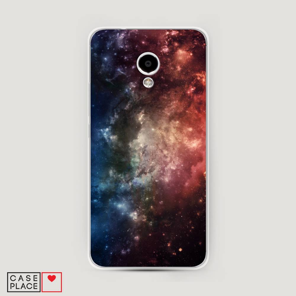 

Чехол Awog на Meizu M5S "Космос", Синий;бежевый;красный, 72250-4