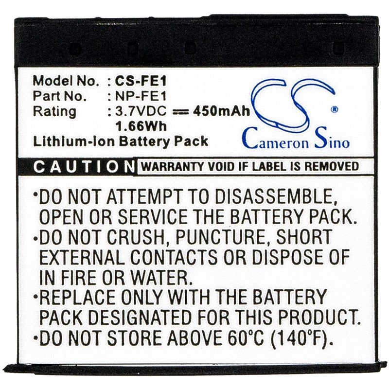 Аккумуляторная батарея CameronSino CS-FE1 для фотоаппарата Sony Cyber-shot DSC-T7 (NP-FE1)