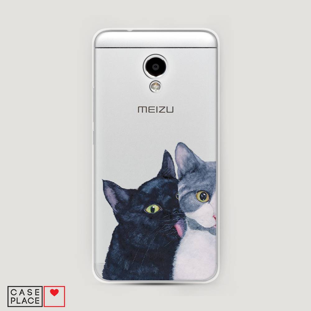 

Чехол Awog на Meizu M5S "Кошачья любовь", Синий, 72250-1