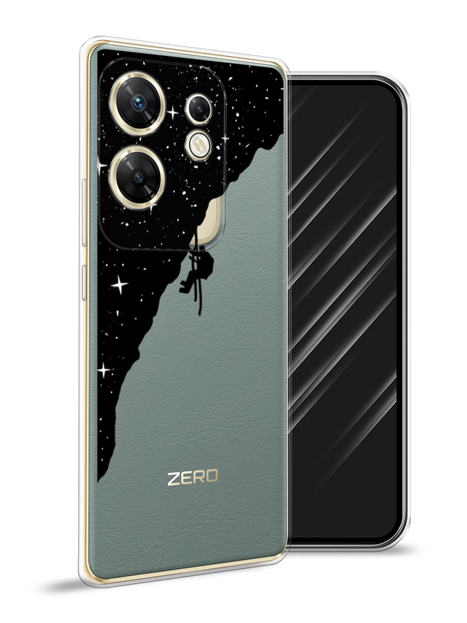 

Чехол Awog на Infinix Zero 30 4G "Скалолаз в космосе", Черный;белый;бежевый, 3105050-1