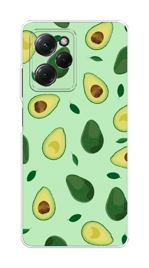 

Чехол Homey на Poco X5 Pro 5G "Blue avocado", Коричневый;зеленый, 318050-1