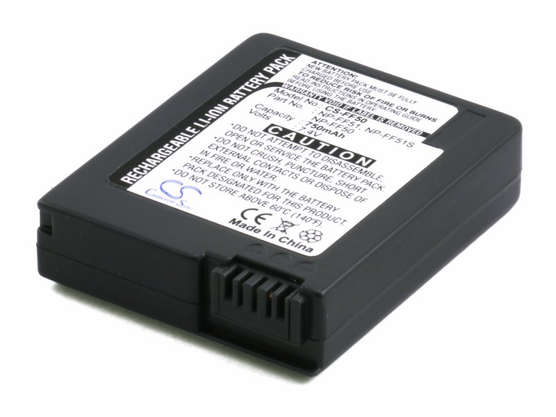 Аккумуляторная батарея CameronSino для видеокамеры Sony NP-FF50, NP-FF51, NP-FF70, NP-FF71