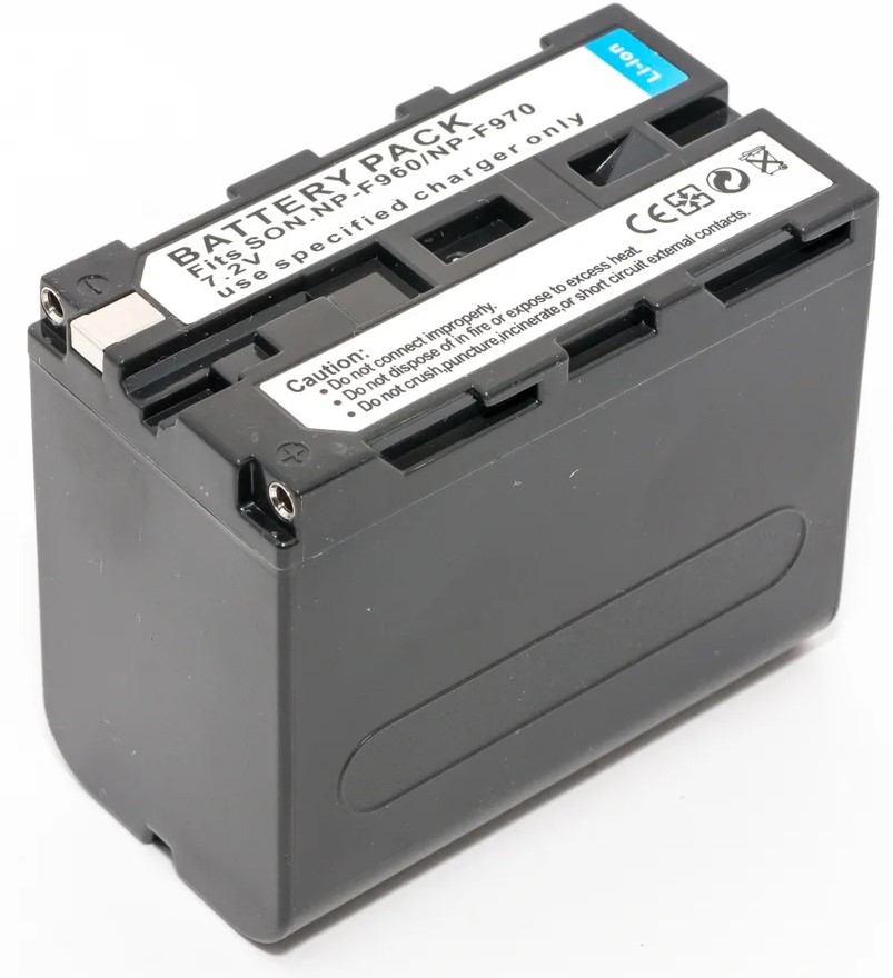 Аккумуляторная батарея усиленная для видеокамеры Sony NP-F950, NP-F970 (6600mAh)