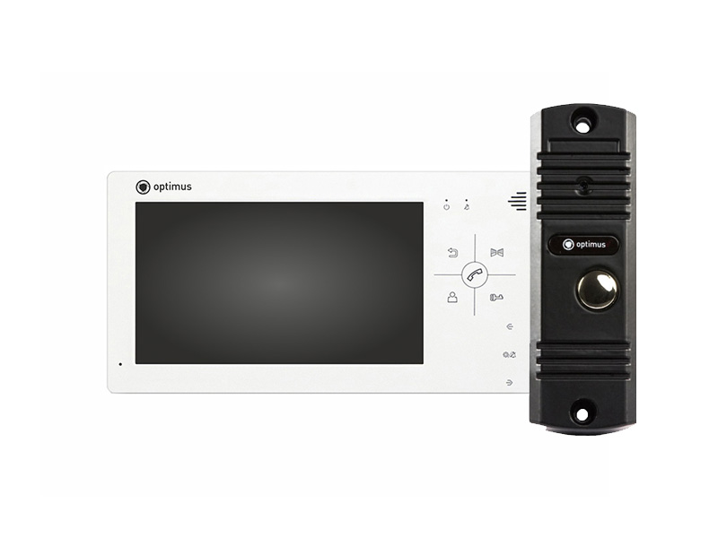 

Комплект видеодомофона Optimus VM-7.0 + DS-700L (Черный), 2092-245