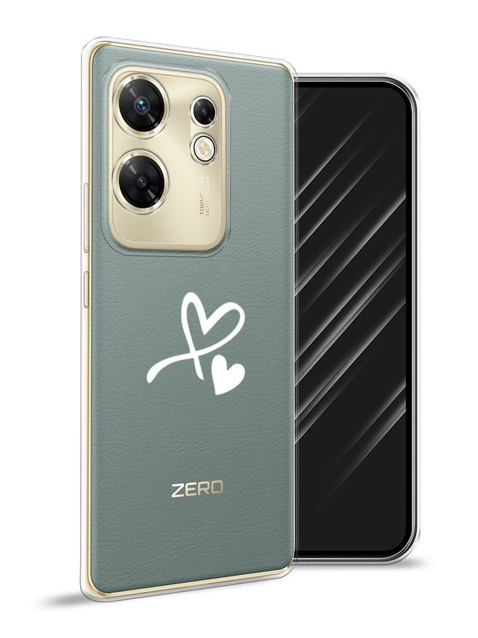 

Чехол Awog на Infinix Zero 30 4G "Сердечко минимализм", Белый, 3105050-1