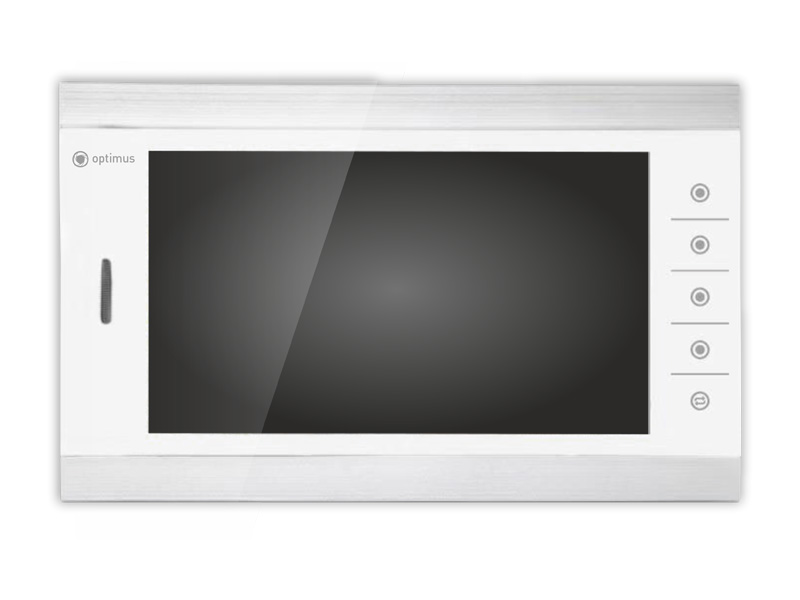 Монитор видеодомофона Optimus VM-10.1 Белый/Серебро