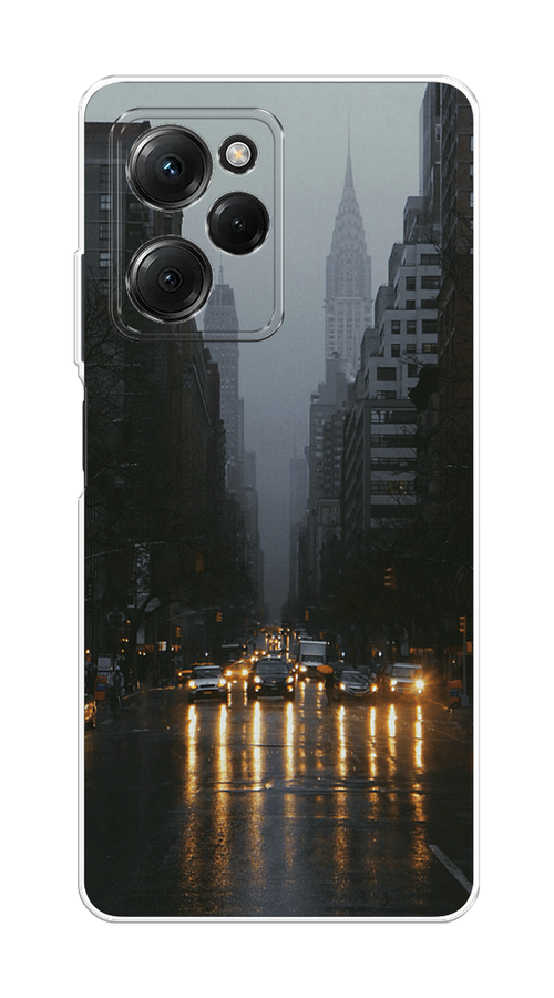 

Чехол Homey на Poco X5 Pro 5G "Дождливый Нью Йорк", Черный;серый, 318050-1