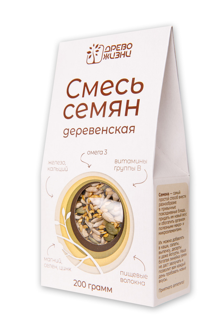 Смесь семян "Деревенская " Древо Жизни, 200 грамм.