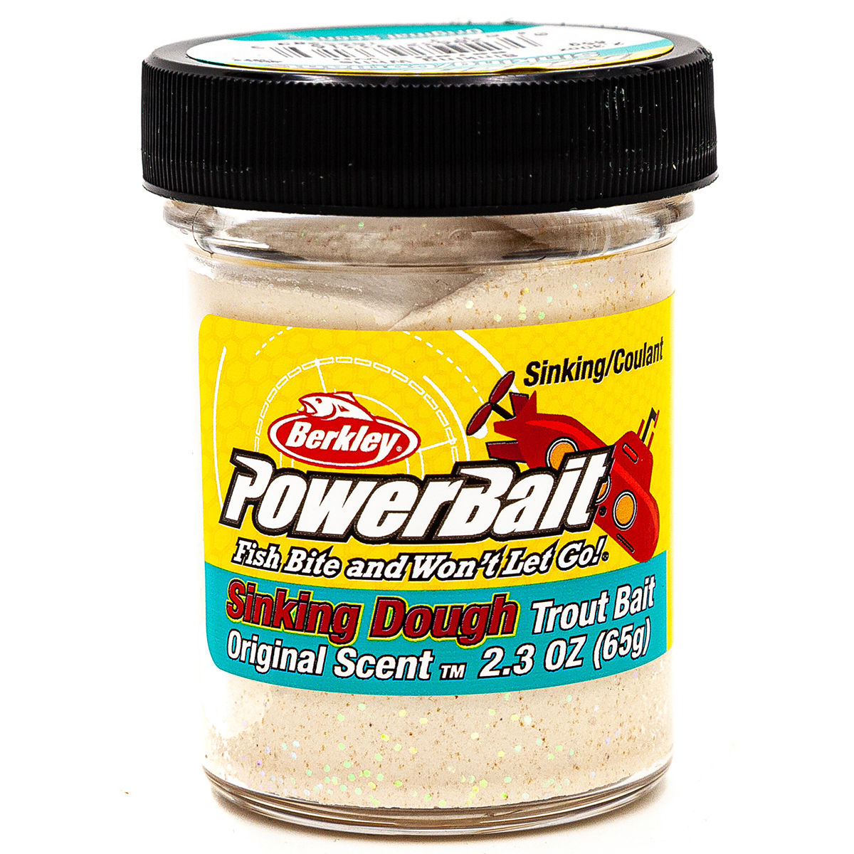 фото Форелевая паста berkley powerbait original scent sinking dough 65 гр, белый