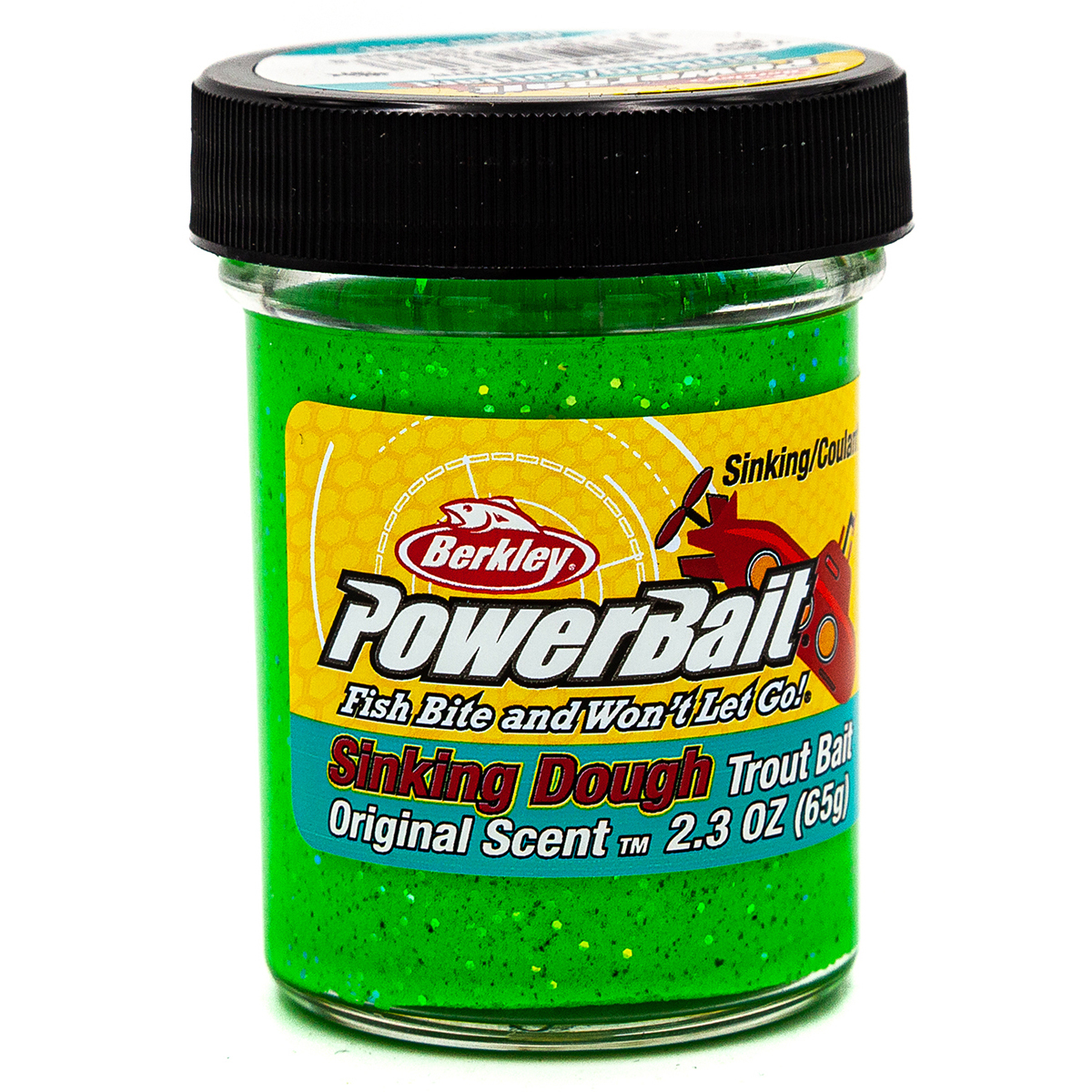 

Форелевая паста Berkley PowerBait Original Scent Sinking Dough 65 гр, Зелёный Лайм, Original Scent Sinking Dough