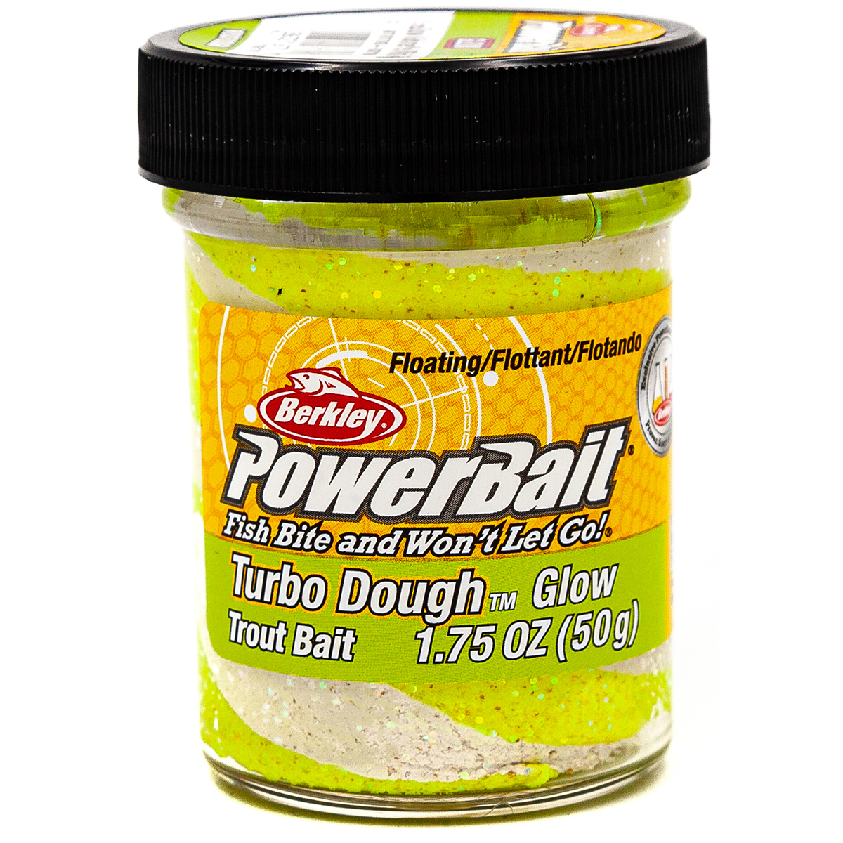 фото Форелевая паста berkley powerbait turbo dough 50 гр glowб trout dough, желтый/белый