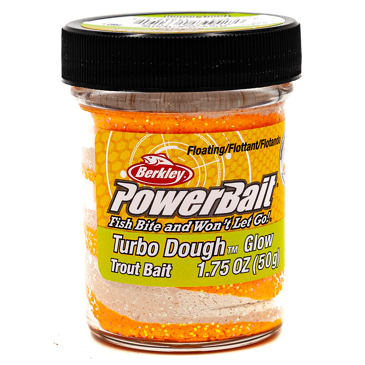 

Форелевая паста Berkley PowerBait Turbo Dough 50 гр Glow Trout Dough, Оранжевый/Белый, PowerBait Turbo Dough