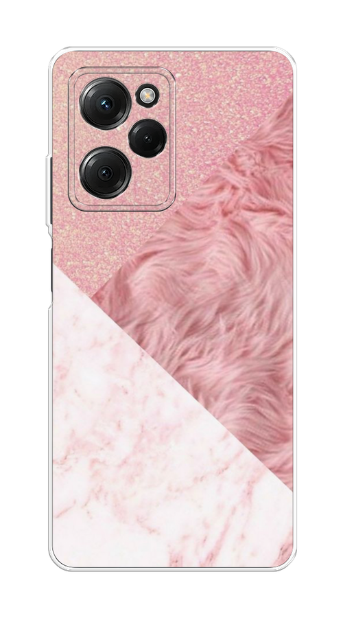 

Чехол Homey на Poco X5 Pro 5G "Текстурные треугольники", Розовый;белый, 318050-1
