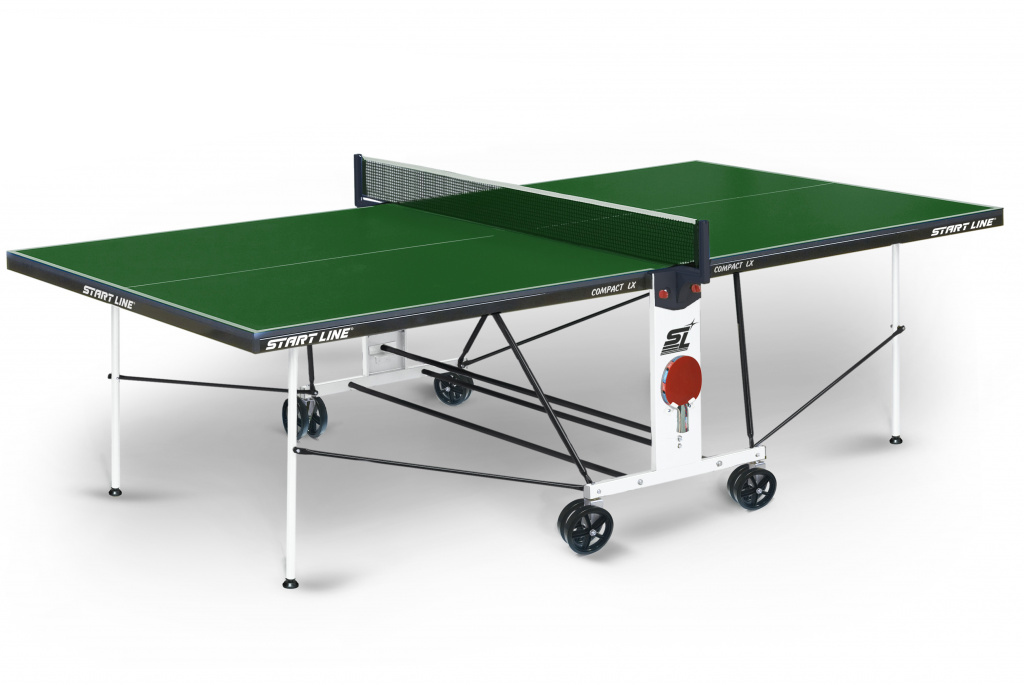 фото Теннисный стол start line compact lx зеленый с сеткой