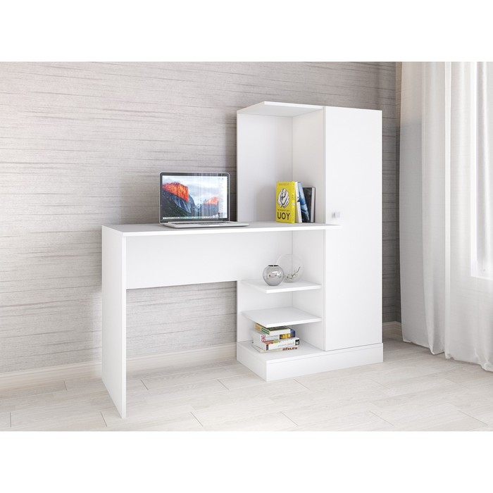 

Компьютерный стол Квартет-6 1450х500х1350 Белый, Квартет-6