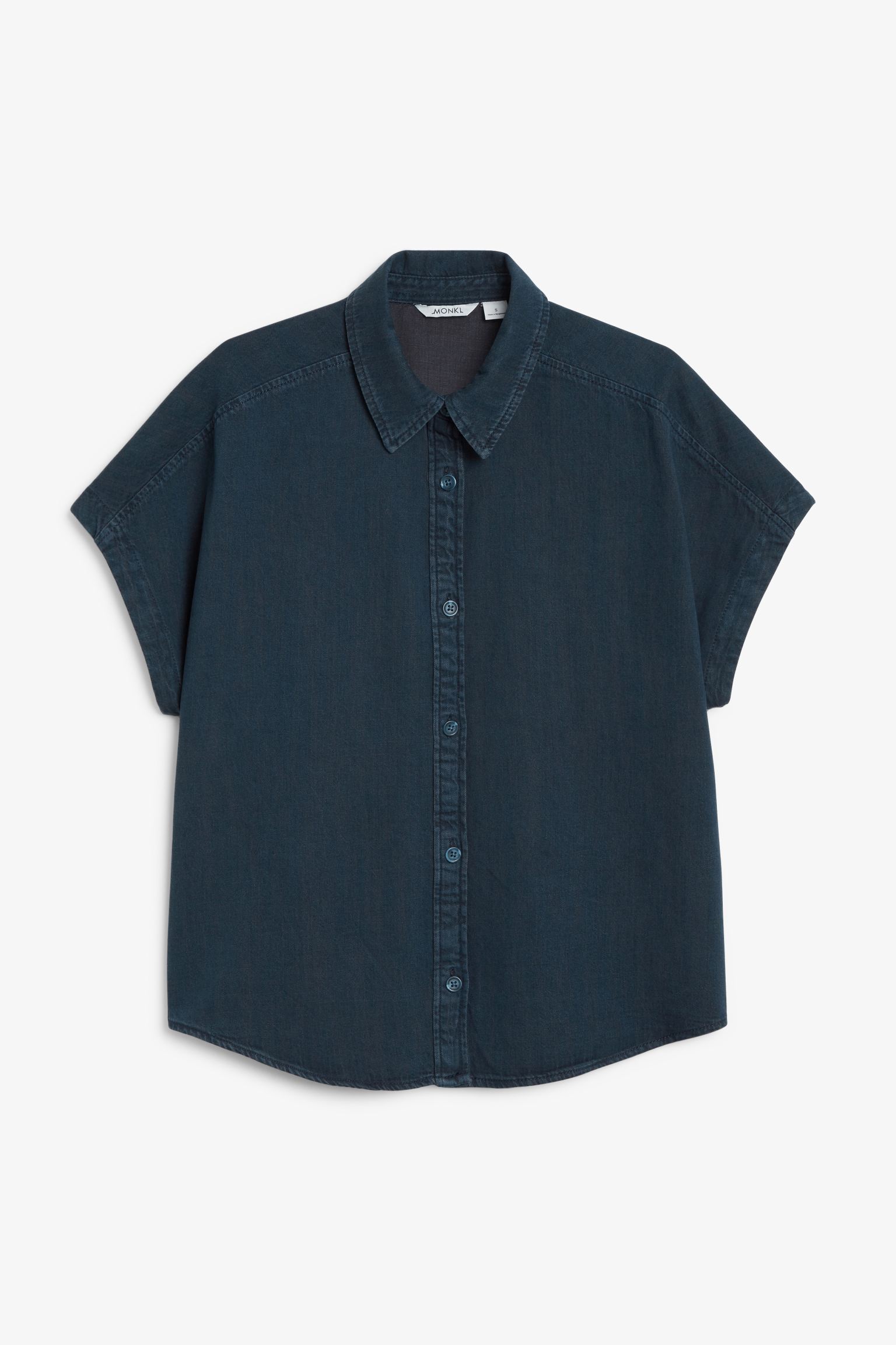 Рубашка женская Monki 997039006 синяя M (доставка из-за рубежа)