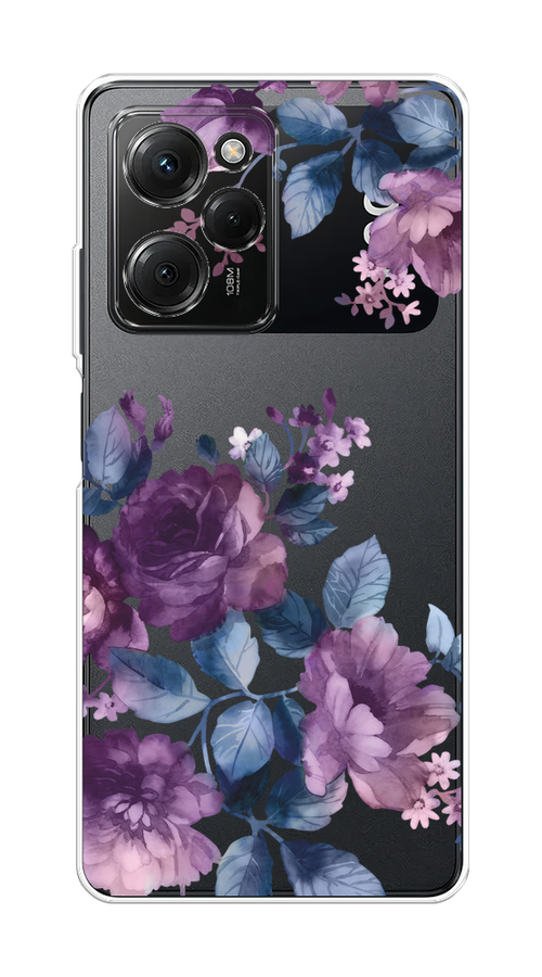 

Чехол Homey на Poco X5 Pro 5G "Purple Blossoms", Синий;фиолетовый, 318050-1