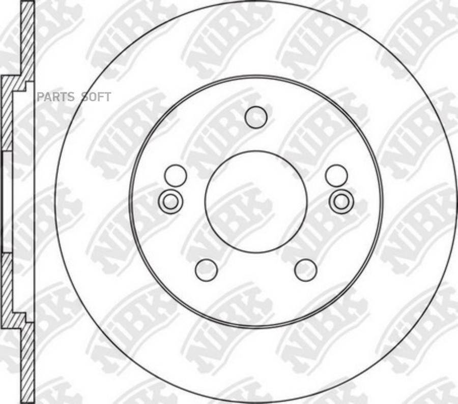

Диск тормозной HYUNDAI i40 (11-) задний (R17) (1шт.) NIBK