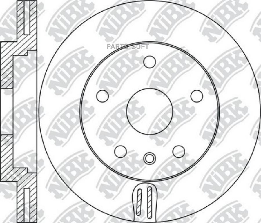 

Диск тормозной LAND ROVER Range Rover (12-) передний (1шт.) NIBK