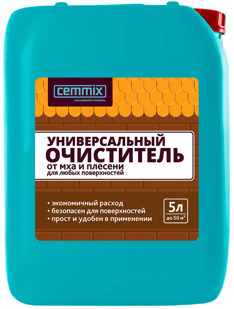 Очиститель от грибка и плесени Cemmix 5 л очиститель загрязнений для велюра ковров cemmix
